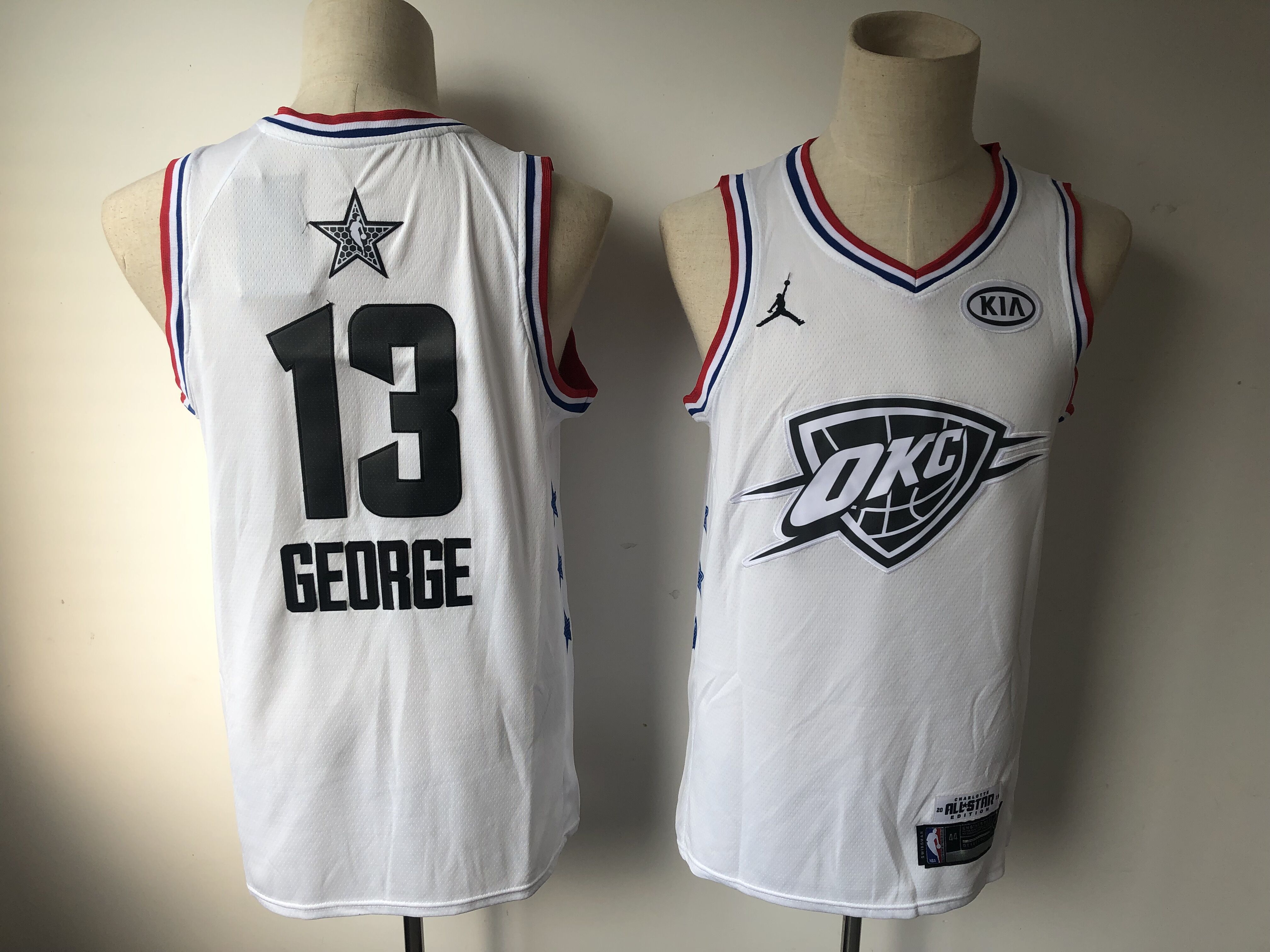 Men Oklahoma City Thunder #13 George White 2019 All Star NBA Jerseys->portland trail blazers->NBA Jersey